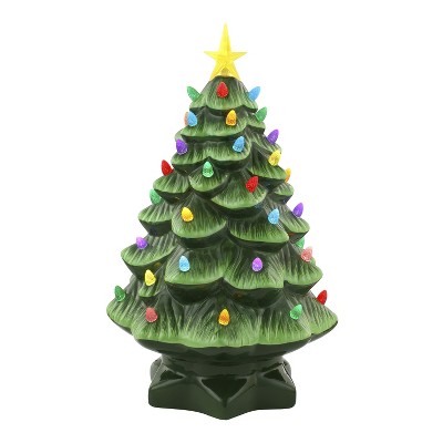 Mr. Christmas Medium 14" Nostalgic Ceramic Led Christmas Tree
