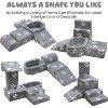 Hooseng Kids Couch, 5-in 1 Modular Sectional Toddler Playing Sofa, Multi-Combination Glow-in-The-Dark Climbing Blocks Toys - 4 of 4