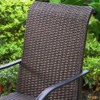 5pc Patio Dining Set with 360 Swivel Chairs & Square Net-Shaped Steel Tabletop - Captiva Designs: Weather-Resistant Outdoor Furniture - 3 of 4