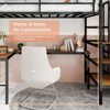 Sapphtopaz Metal Twin Size Loft Bed with L-Shaped Desk & Storage Space,Space-Saving Bed Frame with Stairs & Guardrail,Bunk Bed for Adults&Teen - 4 of 4