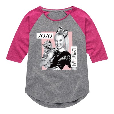 Girls' JoJo Siwa Shine Bright  - Athletic Heather/Fuchsia - Medium