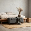 Airsurfer Upholstered Storage Ottoman Bench, Entryway Bench with Lift Top & Rubberwood Legs, Versatile Seating for Living Room, Bedroom - 2 of 4