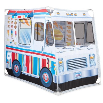 Kiddie Play Ice Cream Truck Pop Up Kids Play Tent for Boys and Girls Indoor Outdoor Toy 