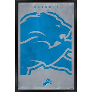 Trends International NFL Detroit Lions - Logo 25 Framed Wall Poster Prints - 1 of 4
