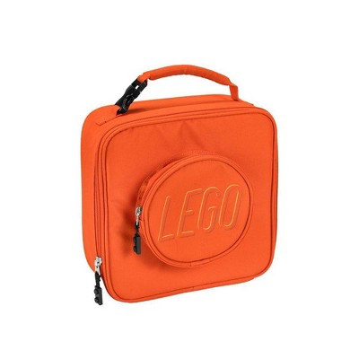 Lego Lunch Box With Handle 4 Knob Kids Classic Bright Red Brand