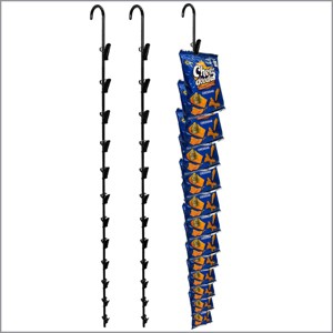 Clip Strip® @ Home by LOLA – Metal Hanging Organizer with 12 Hooks for Pantry, Kitchen, Garage – Holds Snacks, Tools, Keys – Easy to Install, 3 Pack - 1 of 1