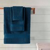100 Ring Spun Cotton 3 - Piece Towel Set, Blue Opal, Soft Absorbent Quick Dry Towels for Bathroom, Spa, Gym - 3 of 4