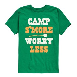Boys' - Instant Message - Camp Smore Worry Less Short Sleeve Graphic T-Shirt - 1 of 4