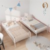 Okak Twin Size Heavy Duty Metal Bunk Bed with Ladders & High Guardrail,Contemporary Bed Frame for Bedroom,Apartments - 4 of 4