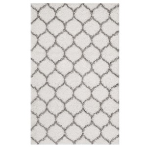 Modway Solvea Moroccan Trellis 5x8 Shag Area Rug – Plush Geometric Trellis Rug with Soft Texture for Bedroom or Living Room - 1 of 4
