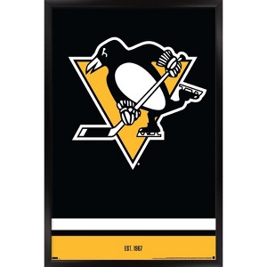 Trends International NHL Pittsburgh Penguins - Logo 21 Framed Wall Poster Prints - 1 of 4