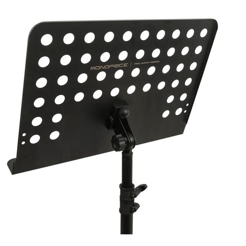 Monoprice Heavy-Duty Sheet Music Stand With Height Adjustable Base Between 26 -46in Above The Floor, 3 of 5