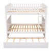 NicBex Full over Full Bunk Bed Pine Triple Bed Frame with Twin Trundle, Ladder and Guardrail for Bedroom, Guest Room, No Box Spring Required - 3 of 3