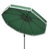 Milan Fringe 9Ft Crank Push Button Tilt Umbrella - PAT8008 - Safavieh - 4 of 4