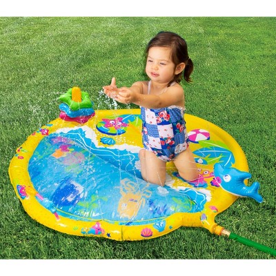 Wiggle 'N Waves Blue Vinyl Kids Sprinkling Mat