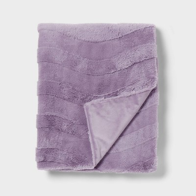 Purple Wave Kids' Plush Throw Blanket - Pillowfort™