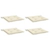 vidaXL Chair Cushion Set of 4 Gray Oxford fabric, Foam fiber - 3 of 4