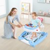 Infans 6-in-1 Foldable Baby Walker, Infant Activity Walker with Wheels, Adjustable Heights, Rocker, Music, Lights, Walker for Baby 7-14 Months, Blue - 3 of 4