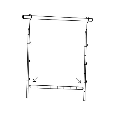 Neu Home 2 Tier Adjustable Closet Rod