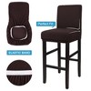 PiccoCasa Pub Counter Stool Cover Chair Seat Cover Stretch Washable Slipcovers Bar Stool Covers - 2 of 3