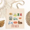 City Creek Prints Italy Travel Collage Canvas Tote Bag - 15x16 - Natural - 2 of 2