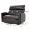 GDFStudio Alma Contemporary Upholstered Tufted Loveseat Recliner - 3 of 4