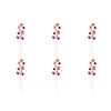 Vickerman Red/White Candy Cane Swirl Artificial Christmas Spray. Includes 6  sprays per pack.