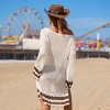 Women's Boho Crochet Off-Shoulder Cover Up Dress - Cupshe - 3 of 4