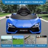 12V Kids Ride On Car with Remote Control, Battery Powered Sports Car Toy with Dual 25W Motors, Spring Suspension, Headlight, Music for Toddler 3+ - 3 of 4