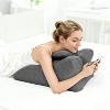 KTMBDW Foam Ergonomic Wedge Pillow, Prone Pillow for Sleeping, Reading Pillow for Bed, Ergonomic Support for Back Pain, Acid Reflux & Sitting Up - 2 of 4