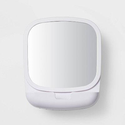 Swivel Suction Mirror White - Room Essentials™