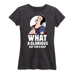 Women's - Disney Princess - Snow White Nap Short Sleeve Graphic T-Shirt - 1 of 4