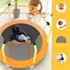DSVIMOY Trampoline, 55-inch Kids Trampoline with Basketball Hoop, Round Bouncer for Indoor Outdoor, Yellow, 55"*55"*44" - 4 of 4