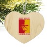 Pittsburgh State University Primary Logo Heart Love Wood Christmas Tree Holiday Ornament - 2 of 3