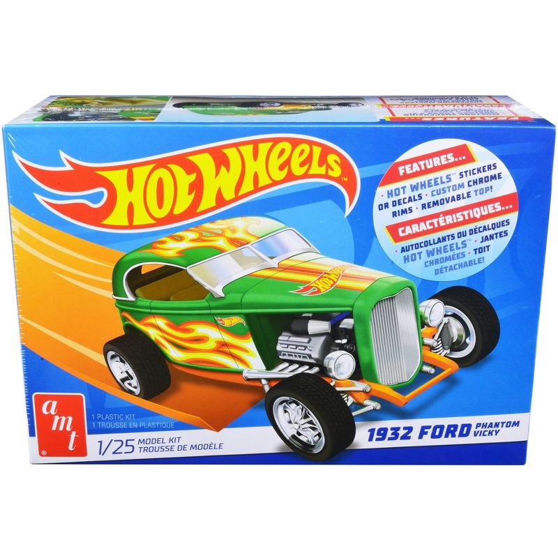 Skill 2 Model Kit 1932 Ford Phantom Vicky "Hot Wheels" 1/25 Scale Model by AMT, 1 of 5
