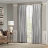 MAYEERTY 52x84" Pleat Curtain Panel with Tieback (Single) Silver - 2 of 4