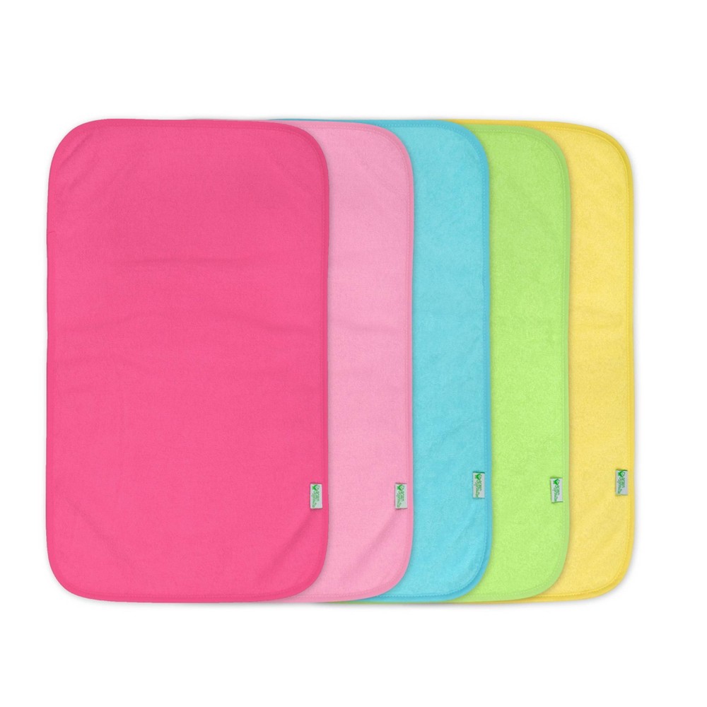 Photos - Other for feeding green sprouts Stay-Dry Burp Pads  - Pink Set(5pk)