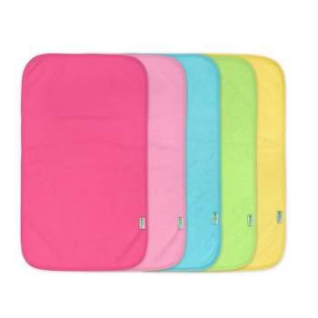 green sprouts Stay-Dry Burp Pads (5pk) - Pink Set