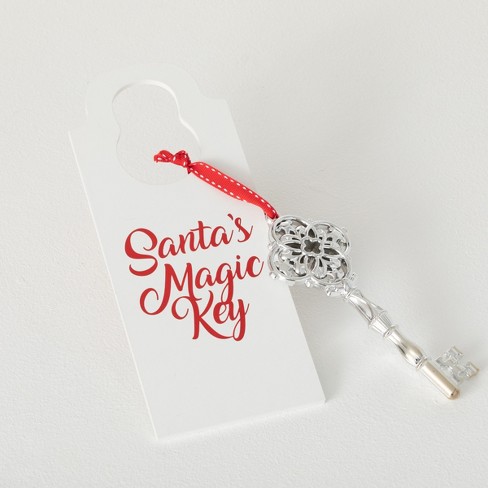 Santas Magic Key Door Hanger Multicolor 10.25h Wood : Target