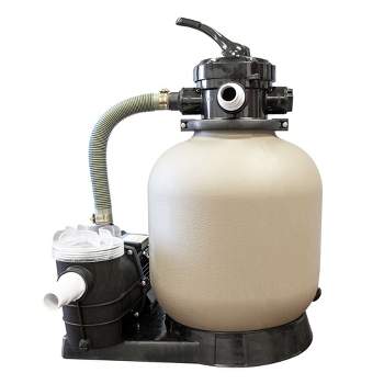 HYDROTOOLS by Swimline Sand Filter Combo Set with Stand & Multi Port Valve