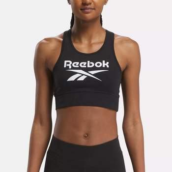 Reebok Workout Ready Sports Bra Xs Night Black : Target