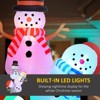 SEVOBAL Inflatable Holiday Decorations 8.2' Outdoor Christmas Display Inflatable Snowmen Inflatable Christmas Decoration, White, 70.9"*31.5"*98.4" - 3 of 4