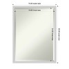 Amanti Art Incline Beveled Wood Framed Bathroom Vanity Wall Mirror - 3 of 4