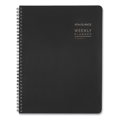 AT-A-GLANCE Contemporary Lite Weekly/Monthly Planner 11 x 8.25 Black 2022 7095XL05