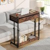 Tribesigns Portable Desk with Drawers, Mobile Laptop Desk with Wheels, Small Standing Desk for Home Office - image 3 of 4