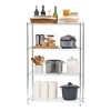 IRIS 4 Shelf Wire Storage Unit Silver - 3 of 4