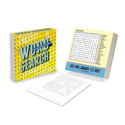 2022 Desktop Daily Calendar Word Search - The Time Factory