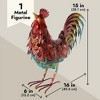 Farmlyn Creek Metal Rooster for The Yard, Decorative Statue for Yard Decor, Garden, Porch, Indoor and Outdoor, 15 x 16 x 6 In - 3 of 4