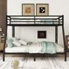 NicBex Twin XL over Queen Bunk Bed Metal Frame Bed Frame with Guardrails and 2 Ladder, No Box Spring Required, Space Saving - 2 of 4