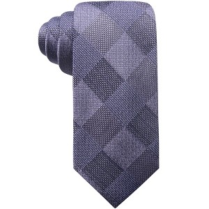 Ryan Seacrest Mens Olympos Check Self-tied Necktie - 1 of 1